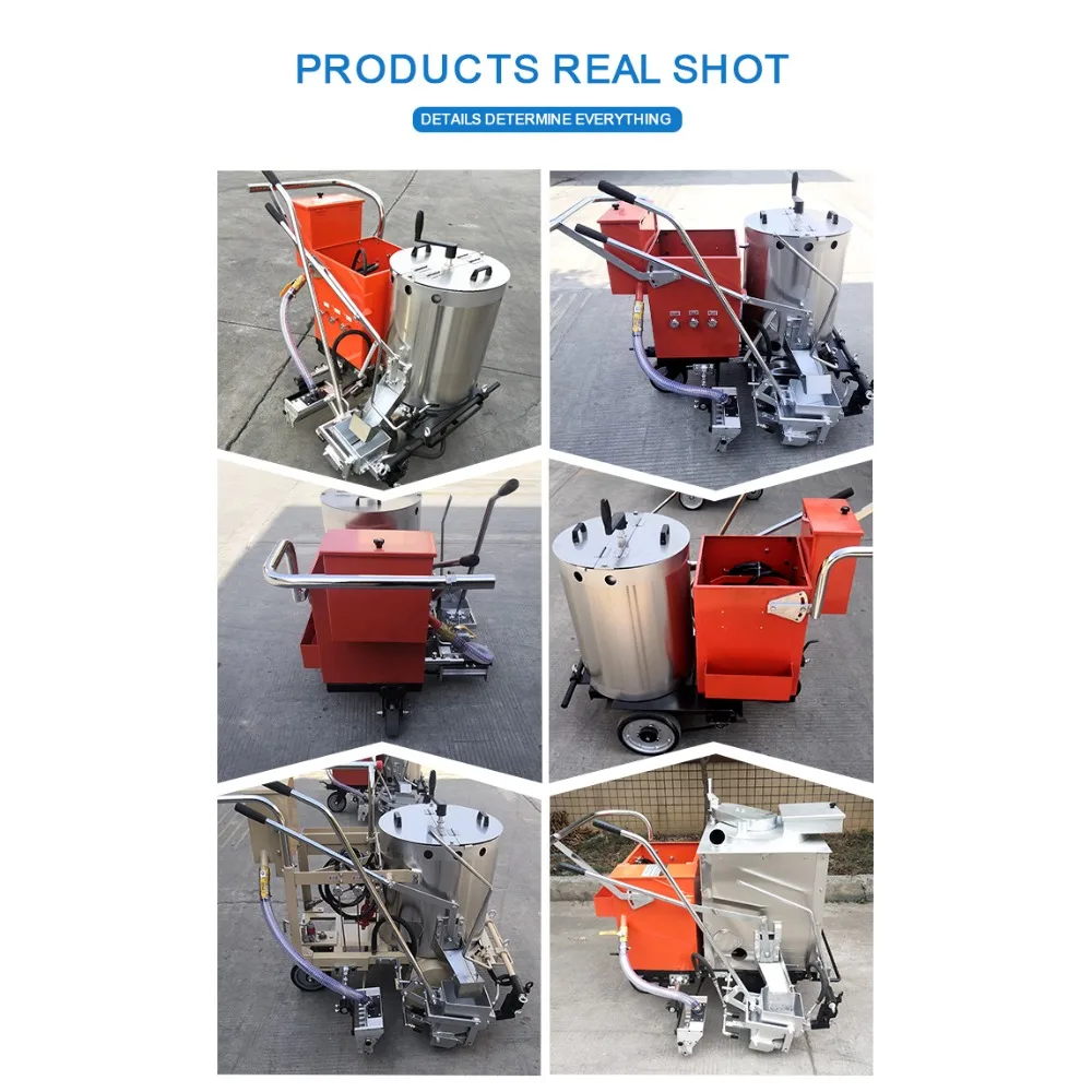 Thermoplastic Road Line Marking Machine Hand Push Portable Device Durable Construction for Road Safety Projects Trusted Supplier