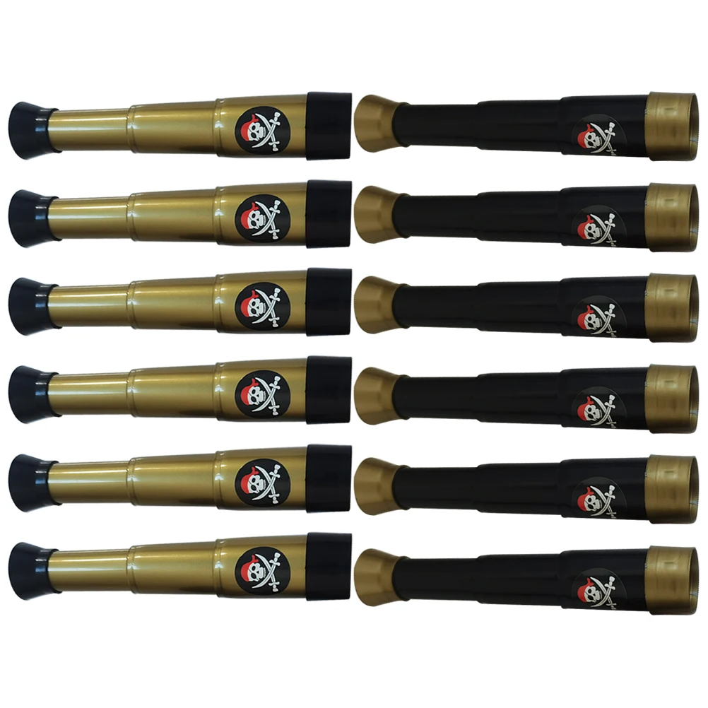 

12 Pcs Kids Telescope Toy Small Handheld Children's Accessories Pirate Portable