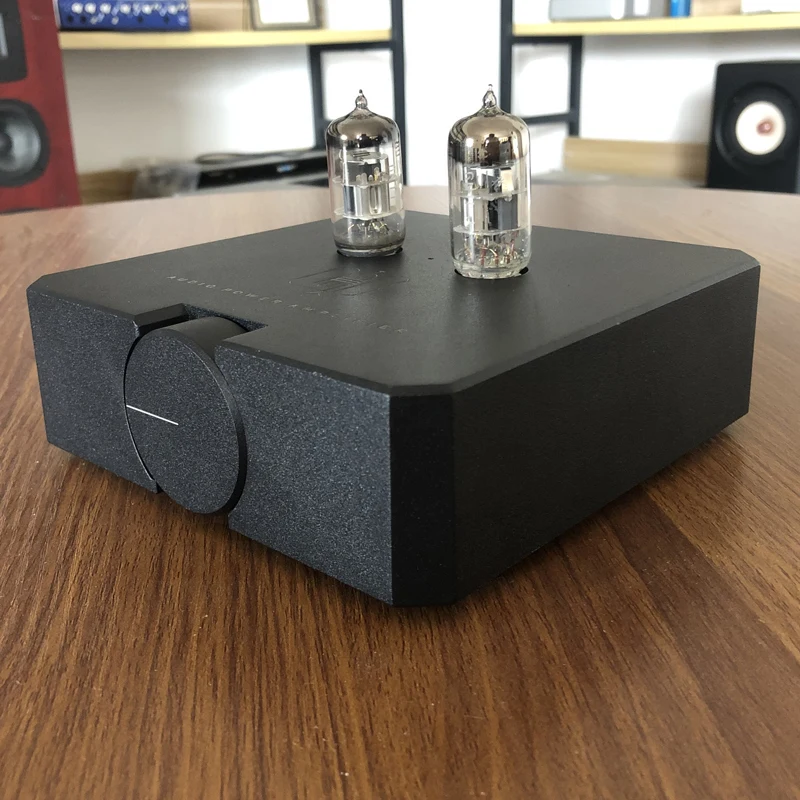 AMP25 DC12 80W*2 6N11 Vacuum Tube Preamplifier Mini Bluetooth 5.0 Earphone AMP Home Desktop Sound Audio Amplifier