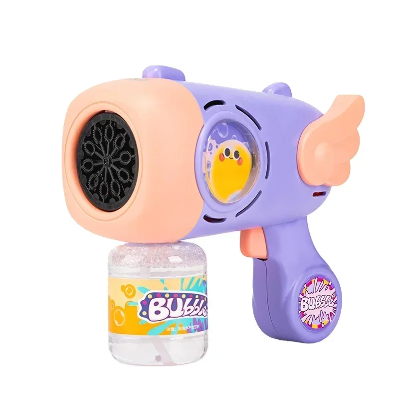 

YW127 purple bubble machine children nontoxic cartoon cute automatic bubble blowing toys 24pcs per carton set high quality