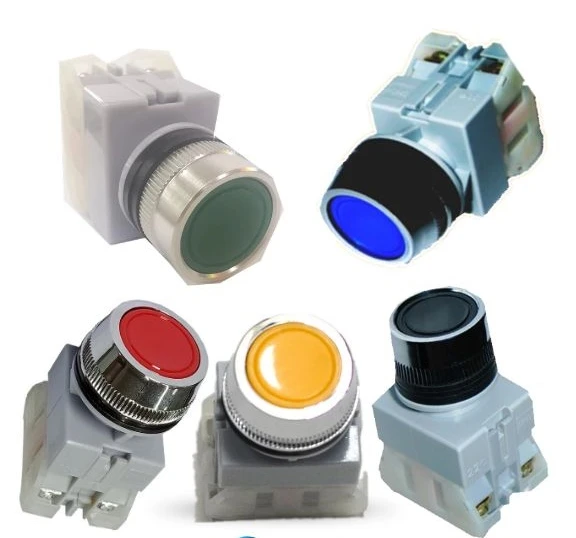 Push button switch APB-22 red-green-yellow-black-blue APB-22L APBL