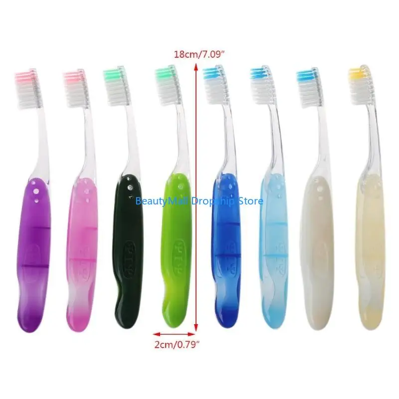 40JD 1pc Foldable Soft Hair Portable Toothbrush Travel Camping Hiking Outdoor