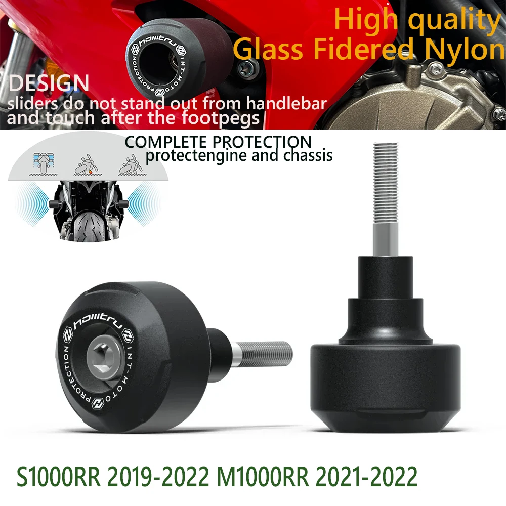 

Для BMW S1000RR 2019-2024 M1000RR 2021-2024 подлинный слайдер защиты от опрокидывания и ударов для мотоцикла, боковая защита от опрокидывания