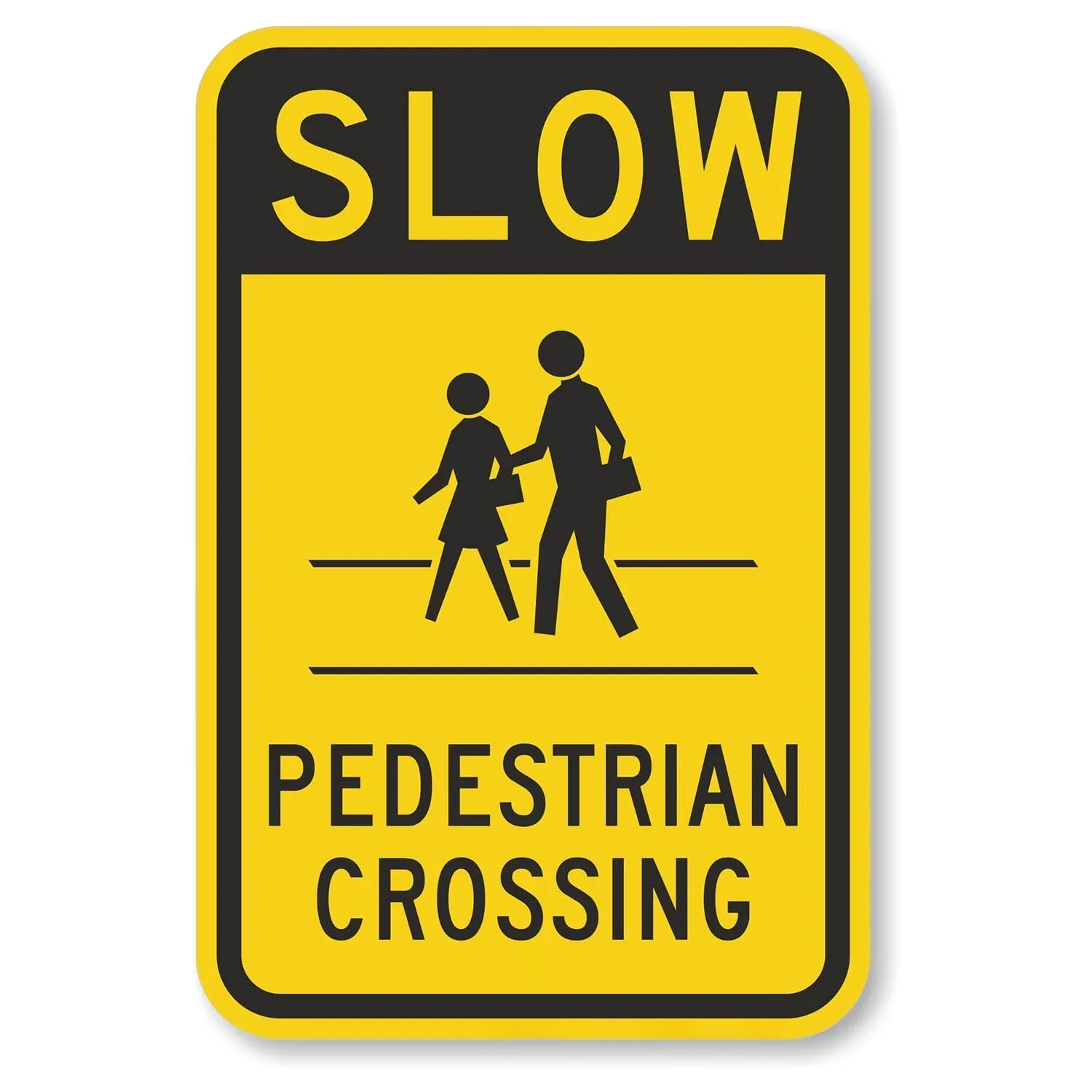 2pcs/4pcs Warning Metal Sign