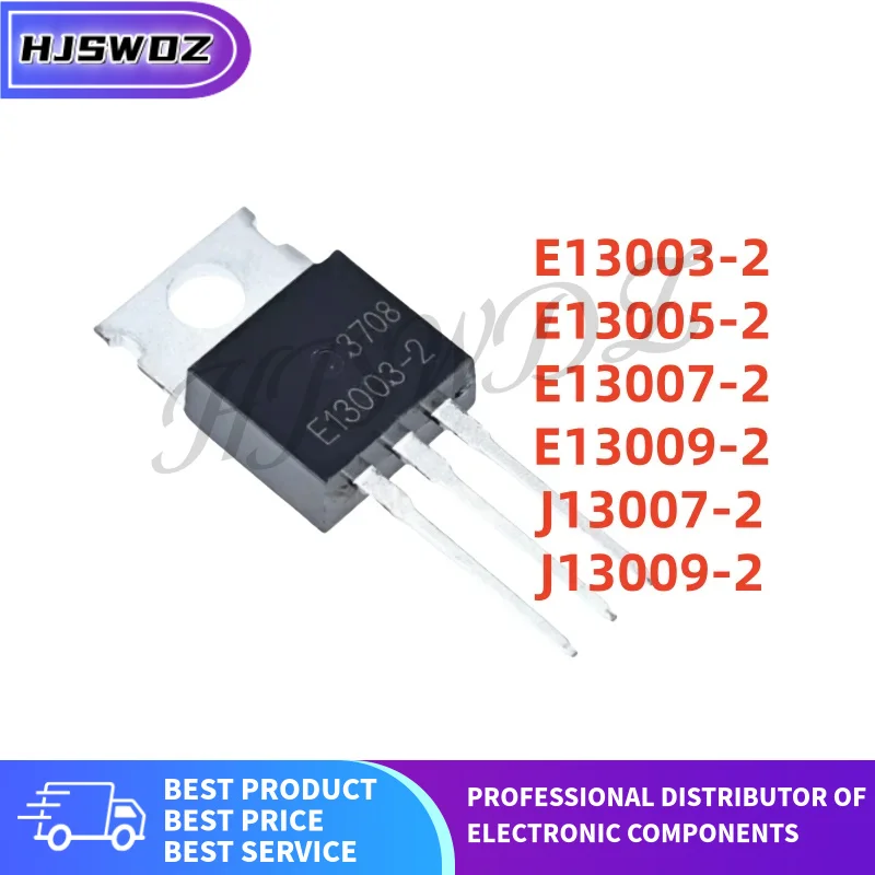 10PCS New J13009-2 E13009-2 E13005-2 E13003-2 E13007-2 J13007-2 E13003 J13009 TO-220 Switching tube