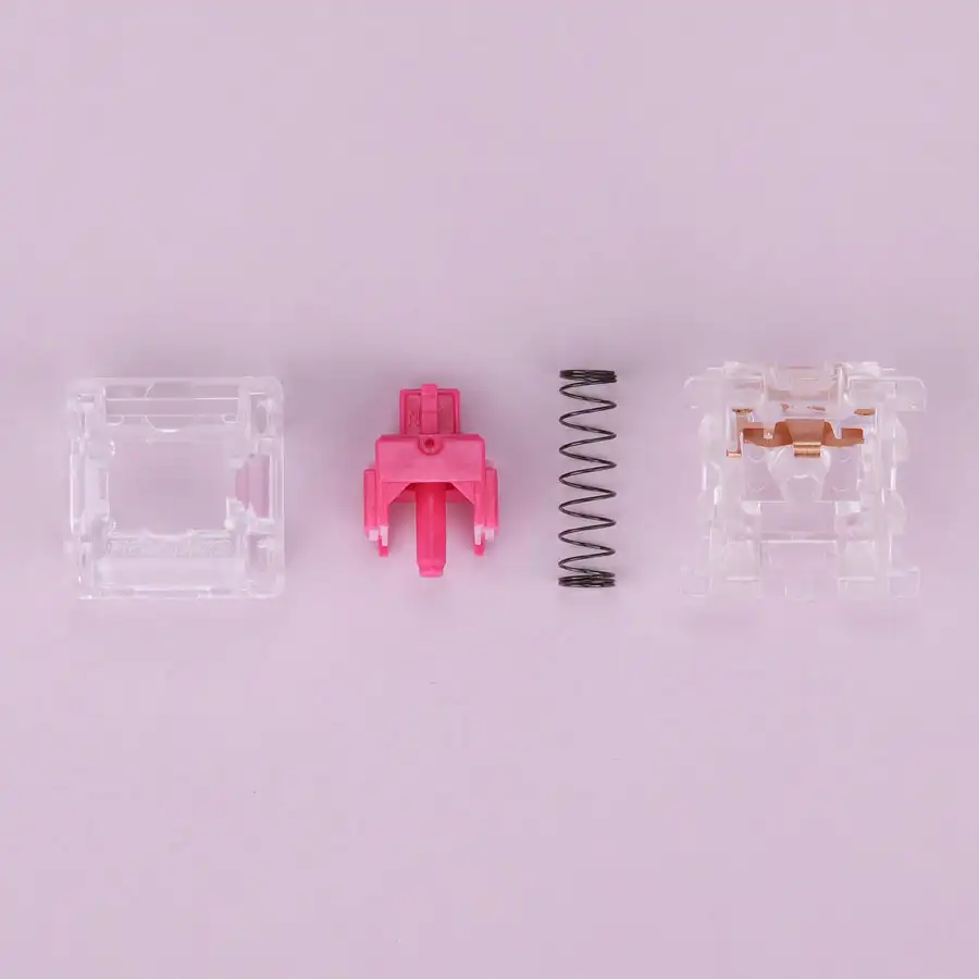 GATERON KS-6 Rose Red Aliaz Silent 5 Pin 60g DIY Hotswap 35pcs Per Pack Gaming Mechanical Keyboard Switch - view 4