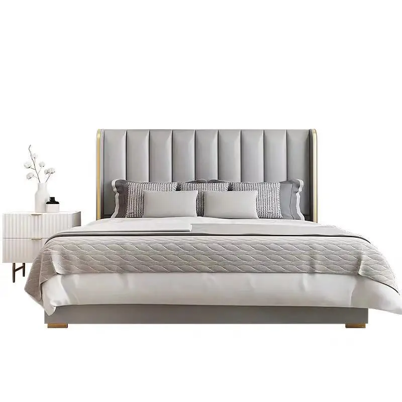 

American light luxury bed, Hong Kong ins Internet celebrity bed, postmodern simplicity