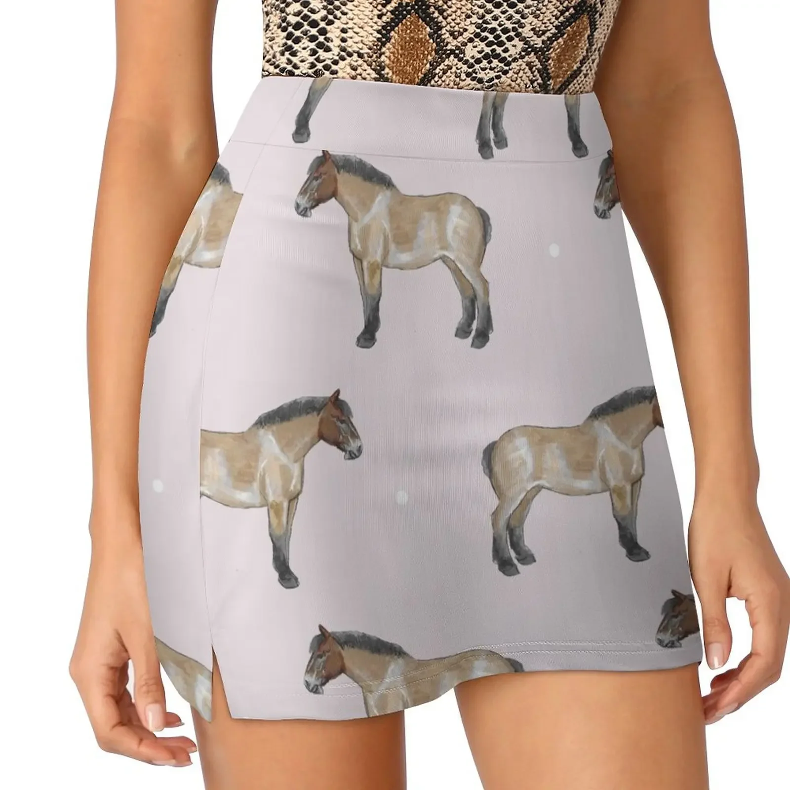 

Belgian Draught Horse Mini Skirt novelty in clothes korean ladies summer