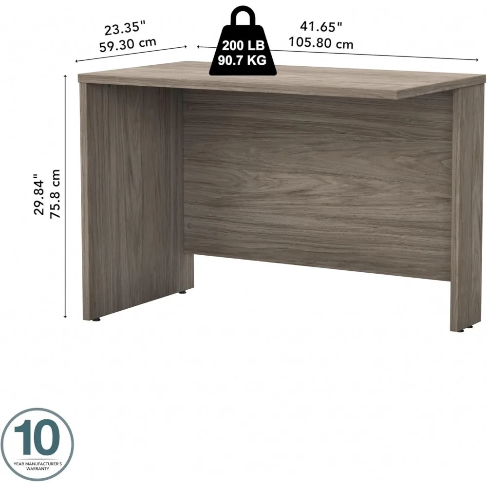 Studio C Desk Return, Modern Hickory