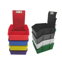 Dental Extra Large Lab Storage Colourful PP  Dentista Plastic Work Splitting Organizing Boxes with Metal Clip Holder Tools