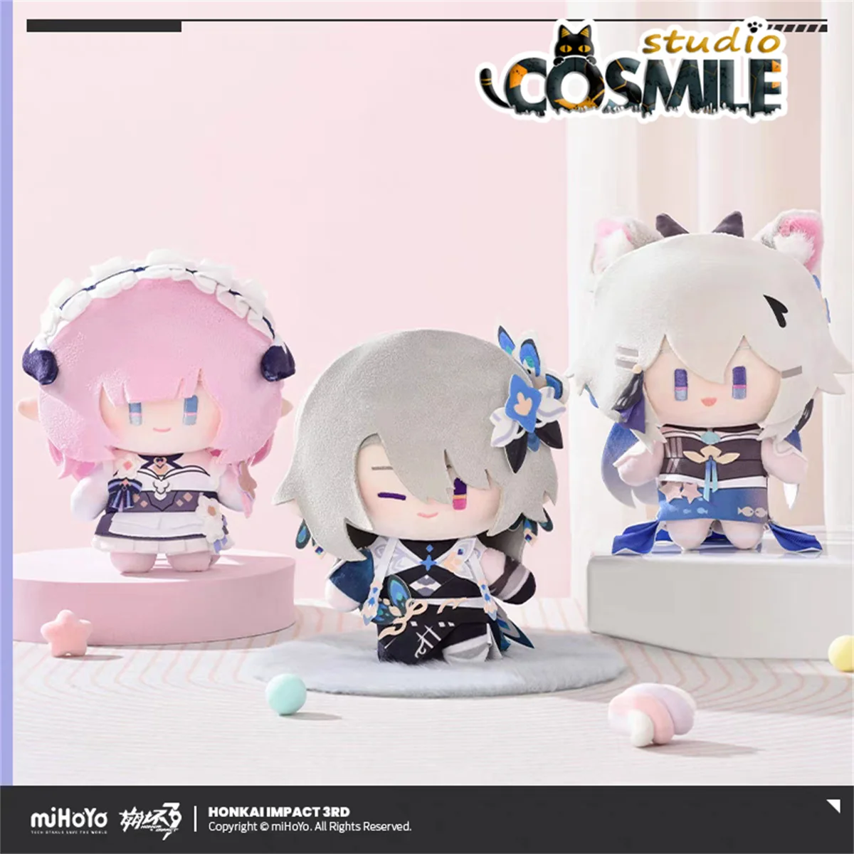 

Official Honkai Impact 3rd Kiana Kaslana Vita Plushie Elysia Nuigurumi Plush 15cm Doll Body Toy Gift