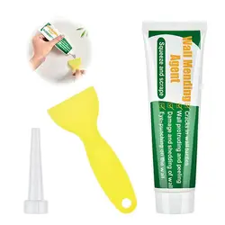 Agent de réparation murale, crème de réparation murale avec grattoir, peinture valide, anti-moisissure, ongles fissurés, restauration de patch à séchage rapide, 100g