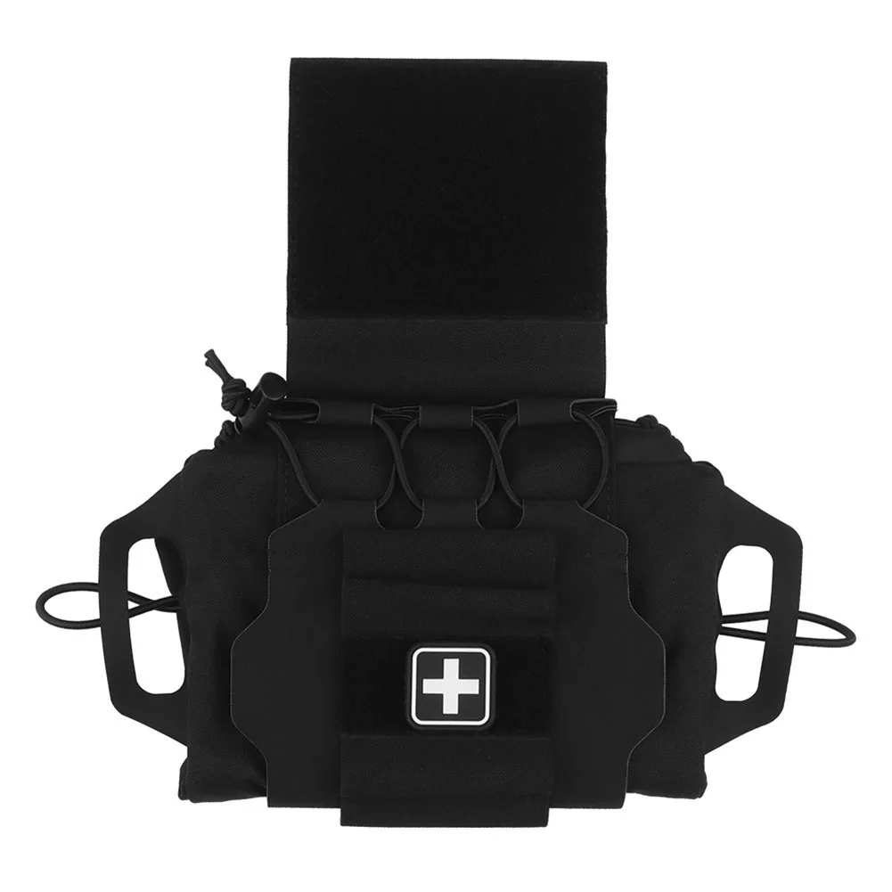 Tactical Medical Pouch Ifak Pouch for Tactical Vest, Quick Release Molle EDC Bag Airsoft First Aid Pouch with Hook-and-Loop