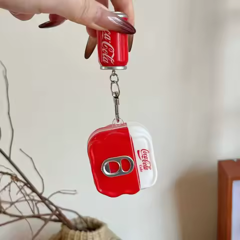 For AirPods 1 2 3 4 Pro 2 Sleeve For AirPods Pro3 2025 New Case Beer Bottles Mineral Water Beverages Earbuds Protective Cover