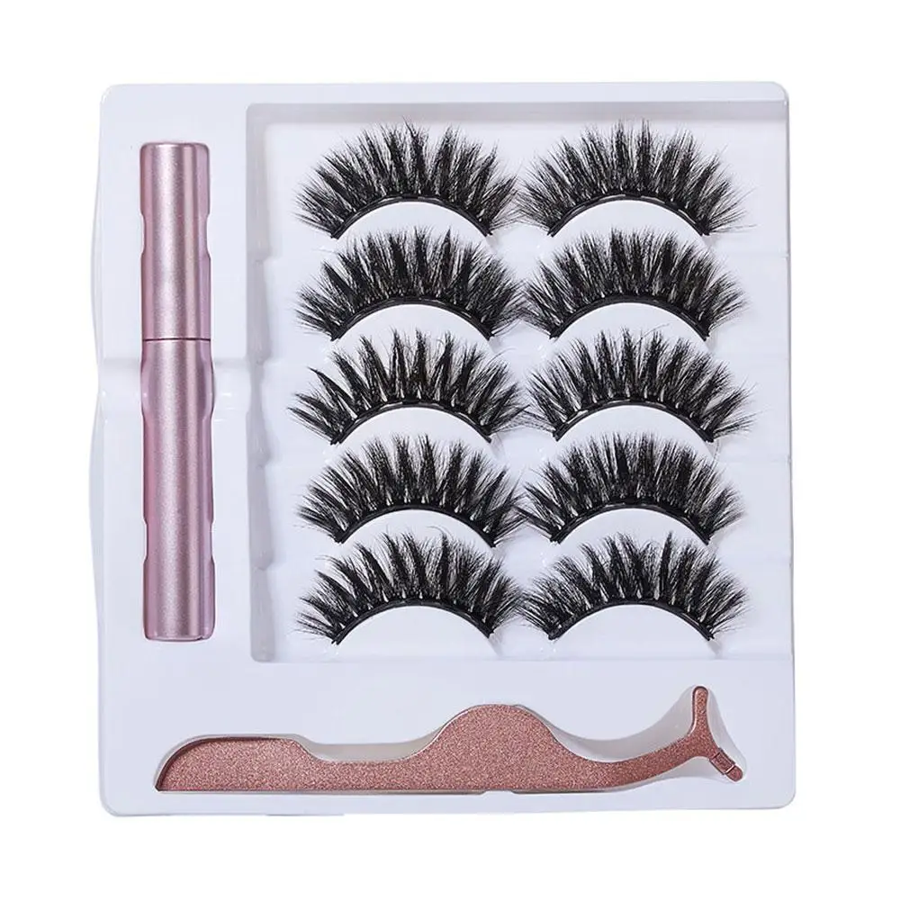 Magnetische Wimpern hand gefertigte Make-up-Werkzeuge mühelos innovative wieder verwendbare 3D-Nerzwimpern für den Alltag Make-up l j1e1