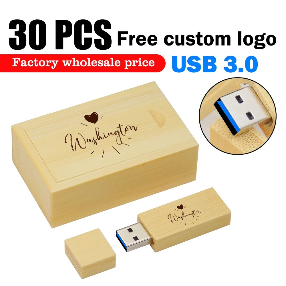 

30 шт./лот USB-накопитель 3,0 высокоскоростной кленовый/бамбуковый флэш-накопитель 4 ГБ 8 ГБ 16 ГБ 32 ГБ 64 ГБ 128 ГБ флэш-накопитель с бесплатным логотипом в подарок