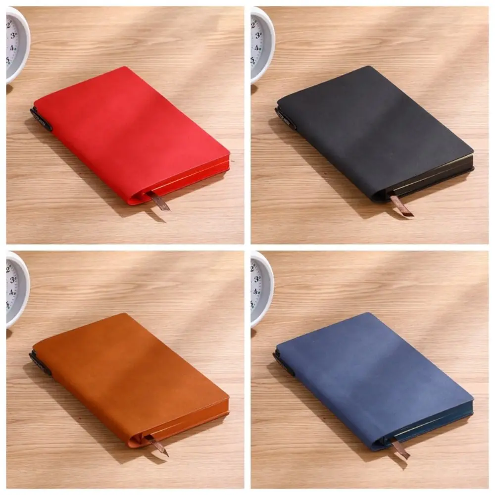 Portable Soft A6 Notebook Simple Retro Leather Diary Fashions Thickened Pocket Notebook Business Office