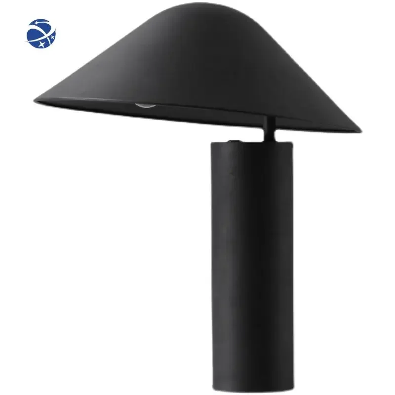 Nordic minimalist style pink / black table lamp desk creative hat mushroom led table light for bedroom bedside sofa living room