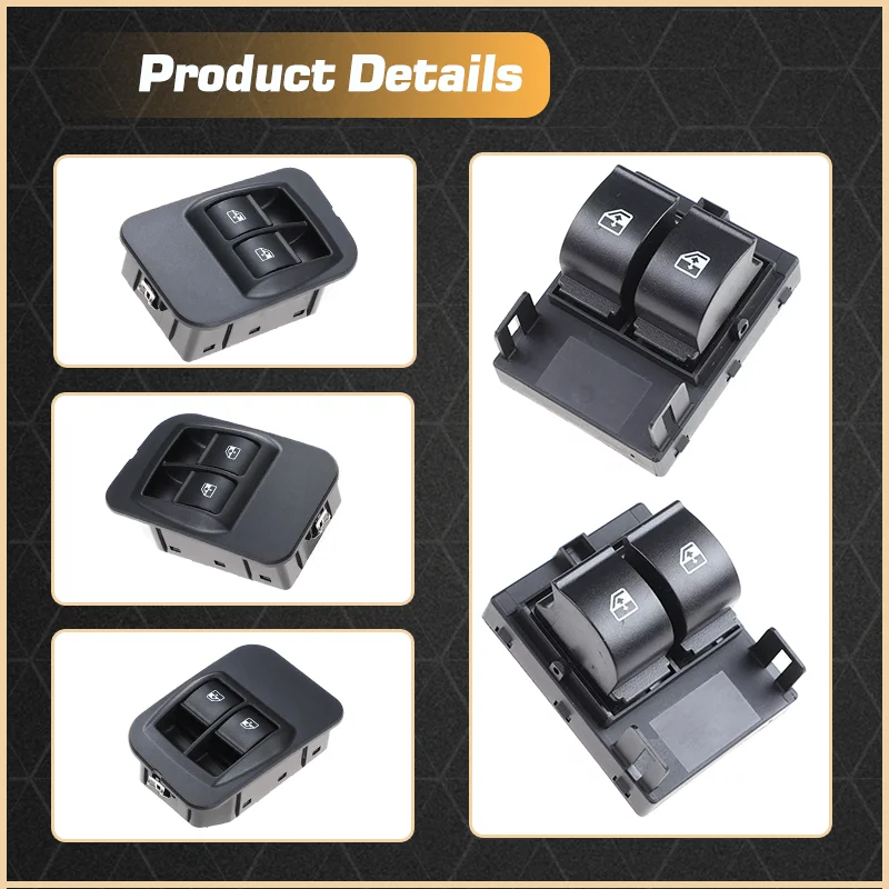 For Citroen Nemo Peugeot Bipper Opel Combo Fiat Doblo Fiorino Qubo 2008-2014 Car Power Window Switch 735461275 735518655 8 Pins 4