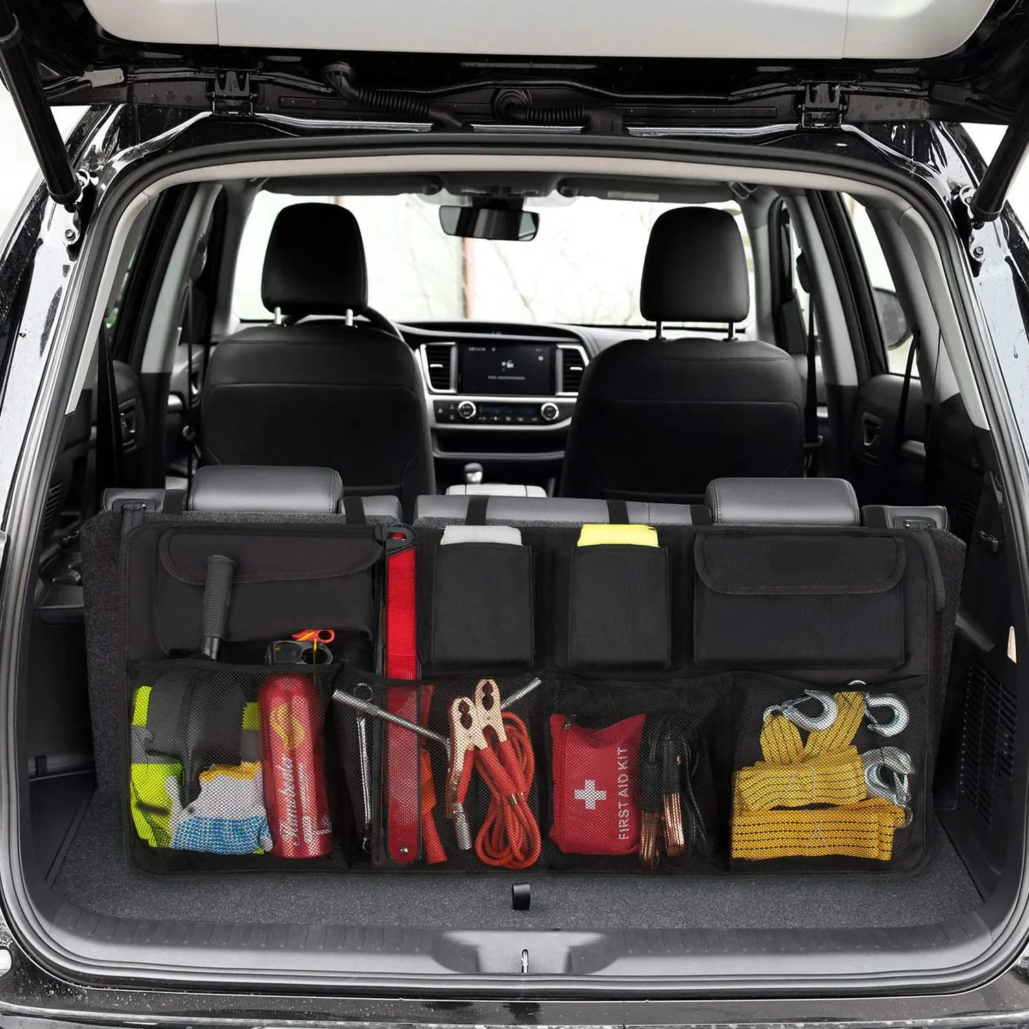 2026   Multi‑Pocket Hanging Car Seat Back Organizer Universal Auto Trunk Storage Bag Multifunctional Vehicle Interior Accessory