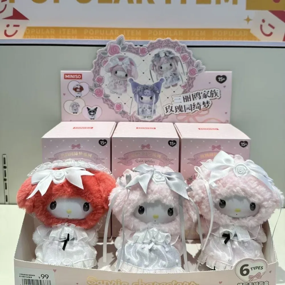NEW Sanrio Rose Garden Dream Series Vinyl Plush Doll Blind Box - Cute Figure Pendant with Mystery Box Toys Gift for - view 3