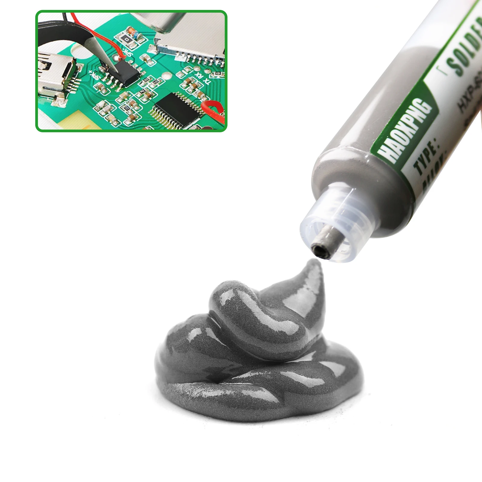 Lead-free Syringe Solder Paste Low High Temperature Flux For Soldering Led Sn42bi58  Smd Repair Tin Paste