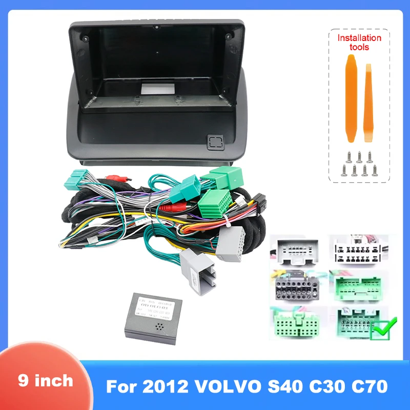 

Для 2012 VOLVO S40 C30 C70 9-дюймовый плеер Радио Android стерео Жгут проводов экраны аксессуары навигация приборная панель