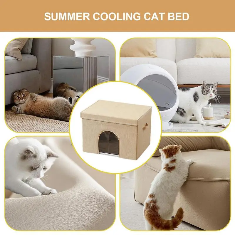 Imagem -06 - Outdoor Isolada Pet House Abrigo Impermeável do Gato Interior Fora da Casa 12 Pcs Ice Packs