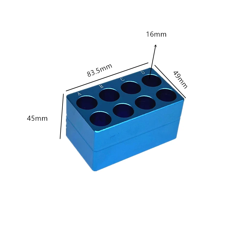 Ice Modular PCR Cooler Low-temperature Thermostat Pre-cooled Aluminum Ice Box 0.2/1.5/2/5/10/15/50ML Centrifuge Tube Rack 1/PK