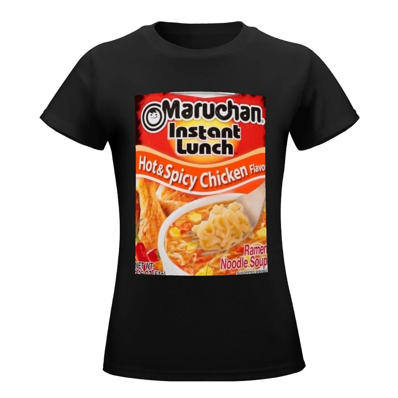 Spicy Ramen Noodle Soup T-Shirt vintage clothes shirts graphic tees lady clothes tops korean Women's clothes