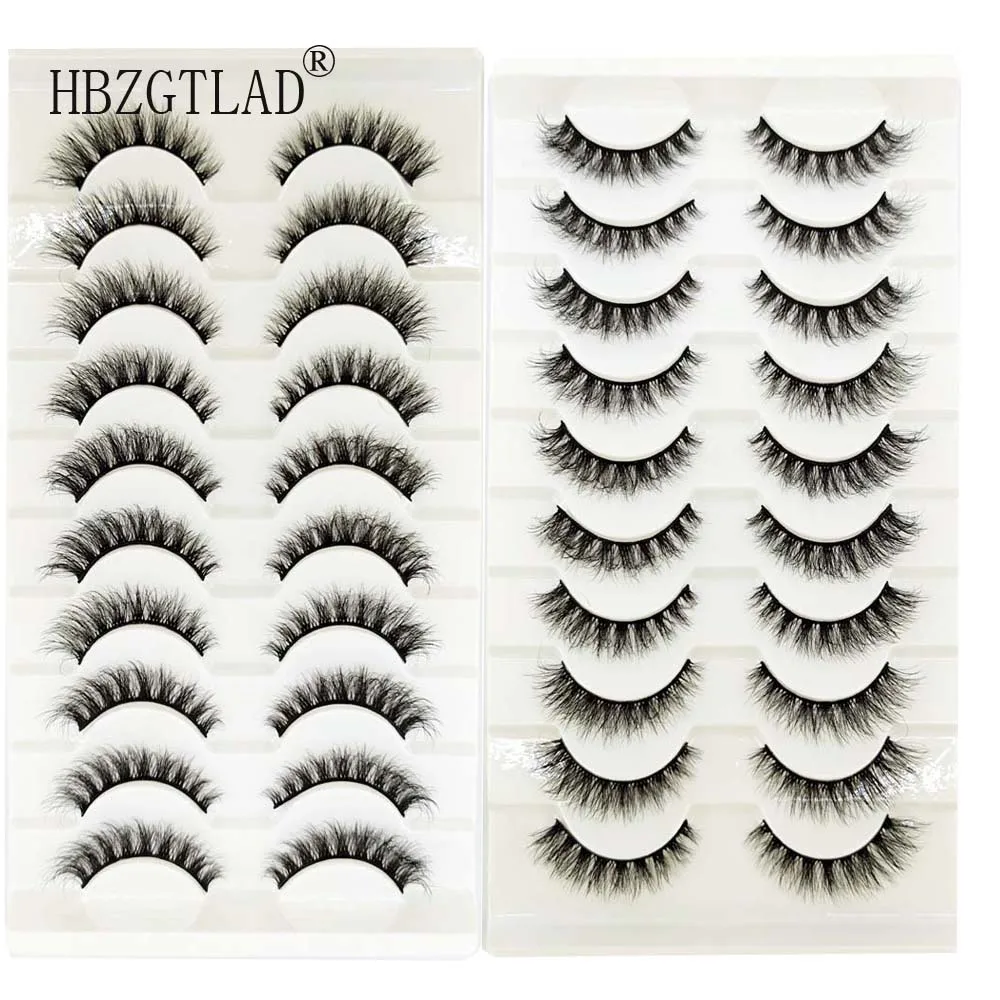 NEUE 1000pairs 100% Echt Nerz Wimpern 3D Natürliche Falsche Wimpern 3d Nerz Wimpern Weichen Wimpern Verlängerung Make-Up Kit Cilios