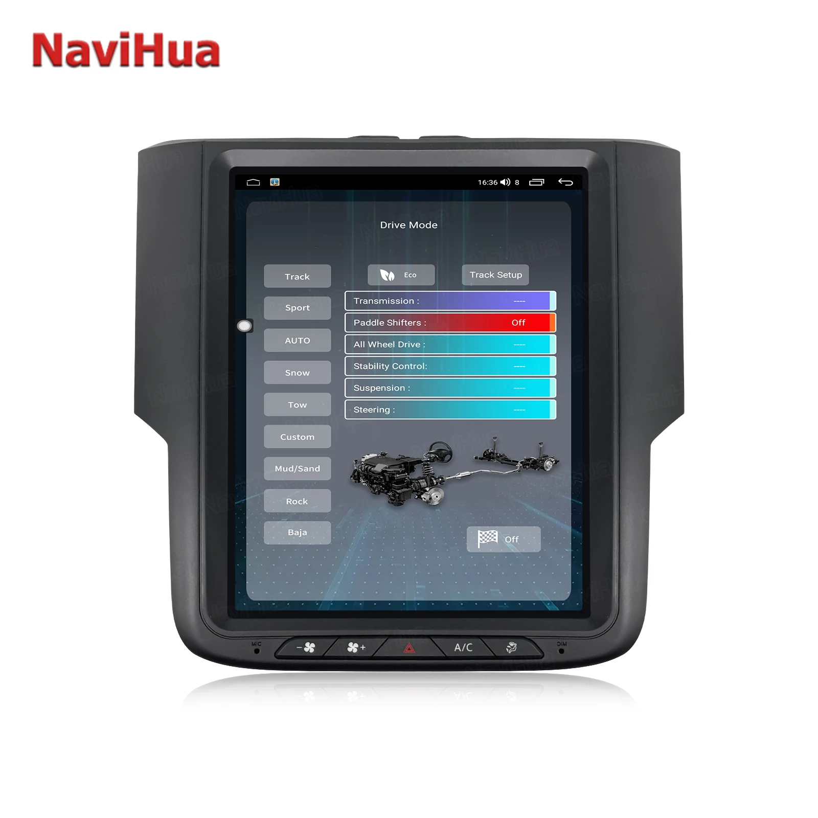 Android For Dodge RAM 2013 2018 Multimedia Car Screen Auto Radio Audio Head Unit Monitor Carplay GPS Navigation New Upgrade