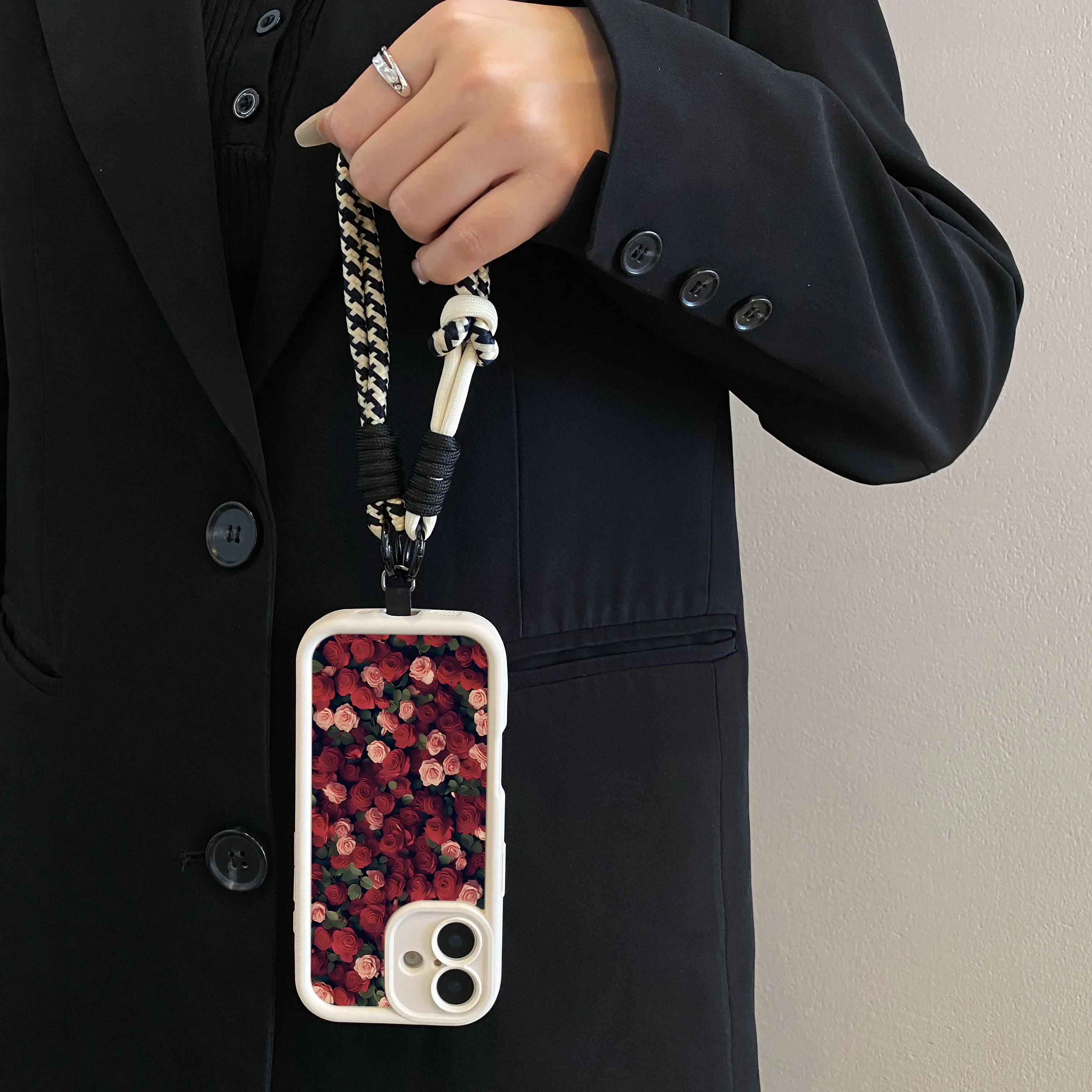 2025crossbody colar cinta caso de telefone para redmi nota 14 13 12 11 10 9 8 7 pro plus 14s 13c 12c 14c 9c 10c floral cordão capa