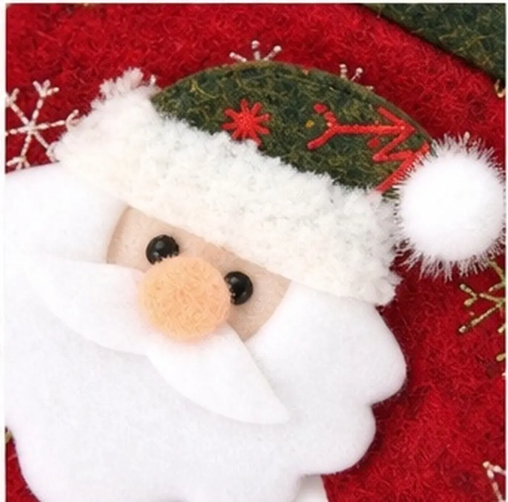 3Pcs Cutter Fork Holder Sock Design Premium Material Non Fading Christmas Carnival Easter Home Dinner Party Tableware Bags