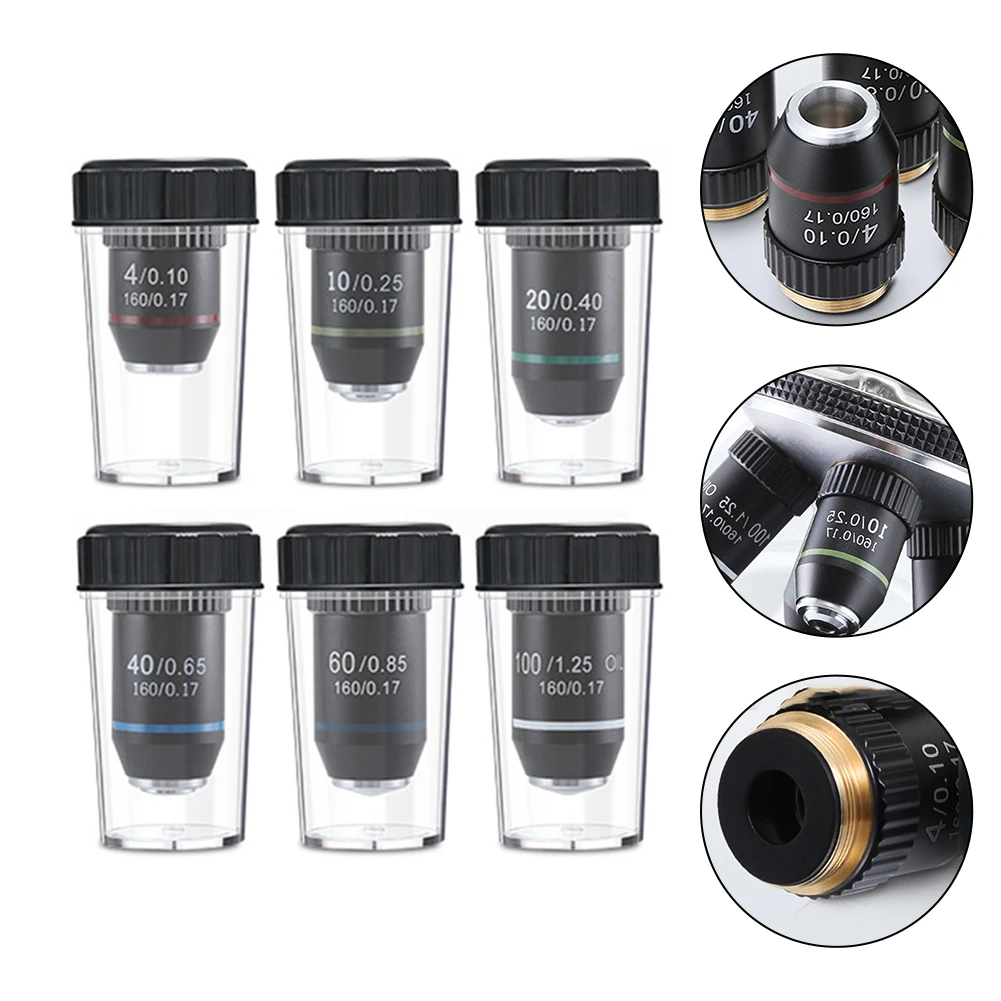 Infinity-corrected Lens 160mm Objective Lens Coated Optical Parts Corrected Chromatic Aberration For 160mm Focal Length Tubes