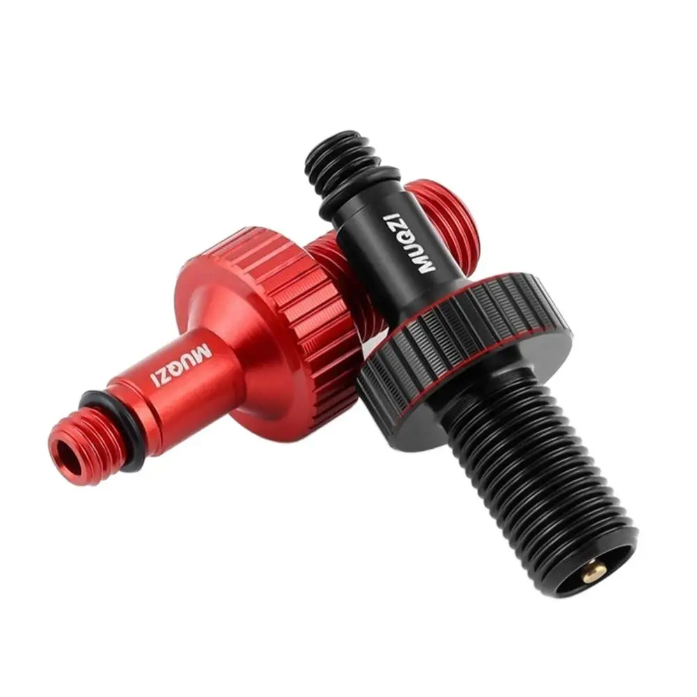 Aluminum Alloy Rear Shock Valve Adapter CNC with 7 Sealing Ring Pump Valve Adapter Anodizing Anti-rust Aerated Conversion Nozzle