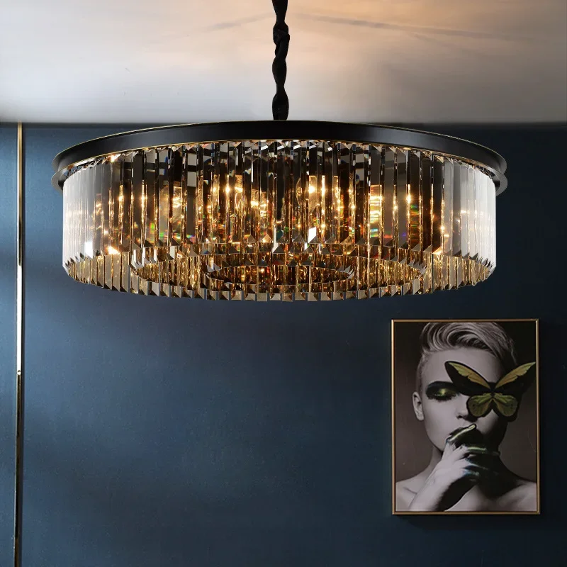 Nordic Designer Luxury Ceiling Chandeliers Modern LED Crystal Pendant Lights for Bedroom Living Room Light Fixtures