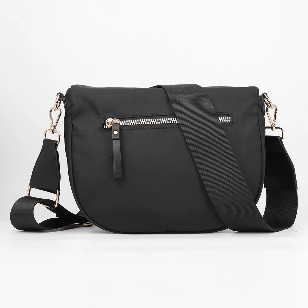

Nylon Crossbody Bag with Adjustable and Removable Strap Spacious Fanny Packs Solid Sling Bag Wallets Purses for Women