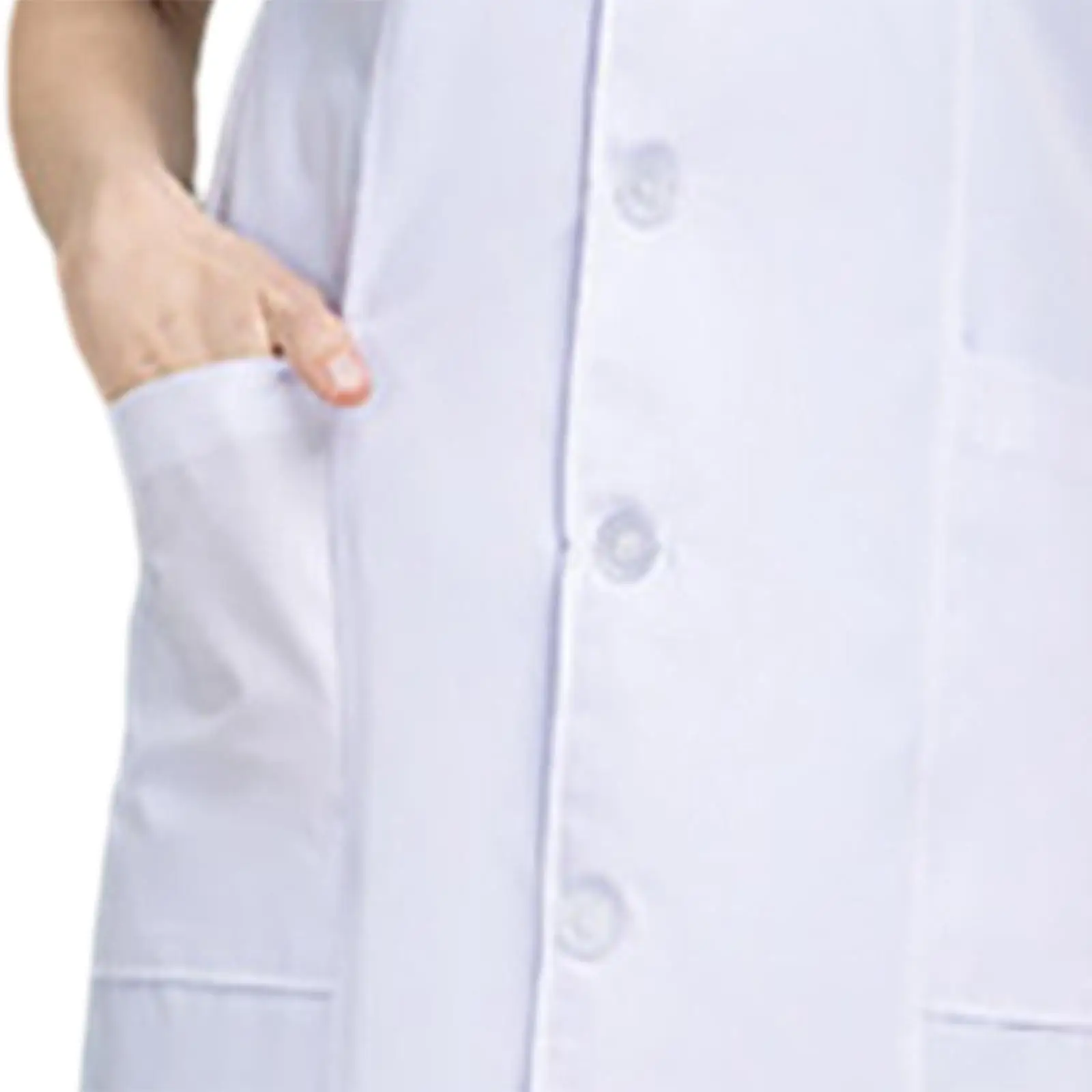 Lab Coat Uniform Soft Comfortable White Professional Laboratory Coat Workwear