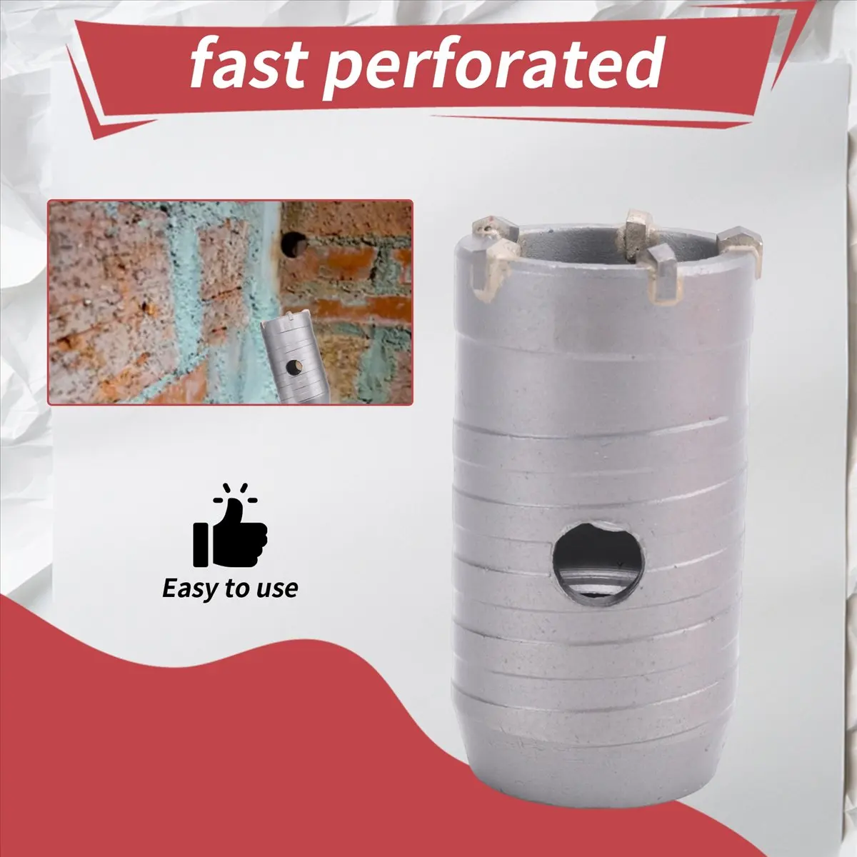 a74u-sds-plus-electric-drill-bit-wall-hole-opener-suit-hollow-brick-wall-concrete-air-conditioning-water-pipe-hole-driller
