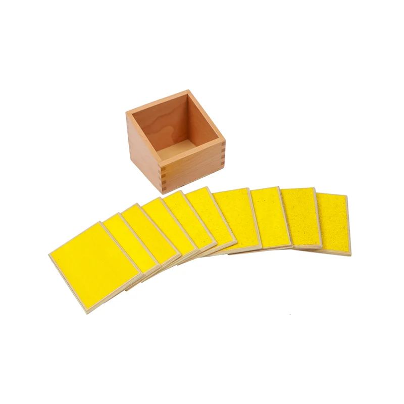 Montessori Touch Board Tactile Tablets Sandpaper Sensory Pads Kids Educational Toys Matching Game for Children Learning Toys