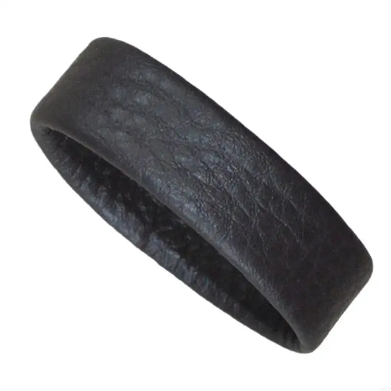 62CC elegante Rindsleder Gürtel Ringe Riemen Halter Retainer Band Leathercraft