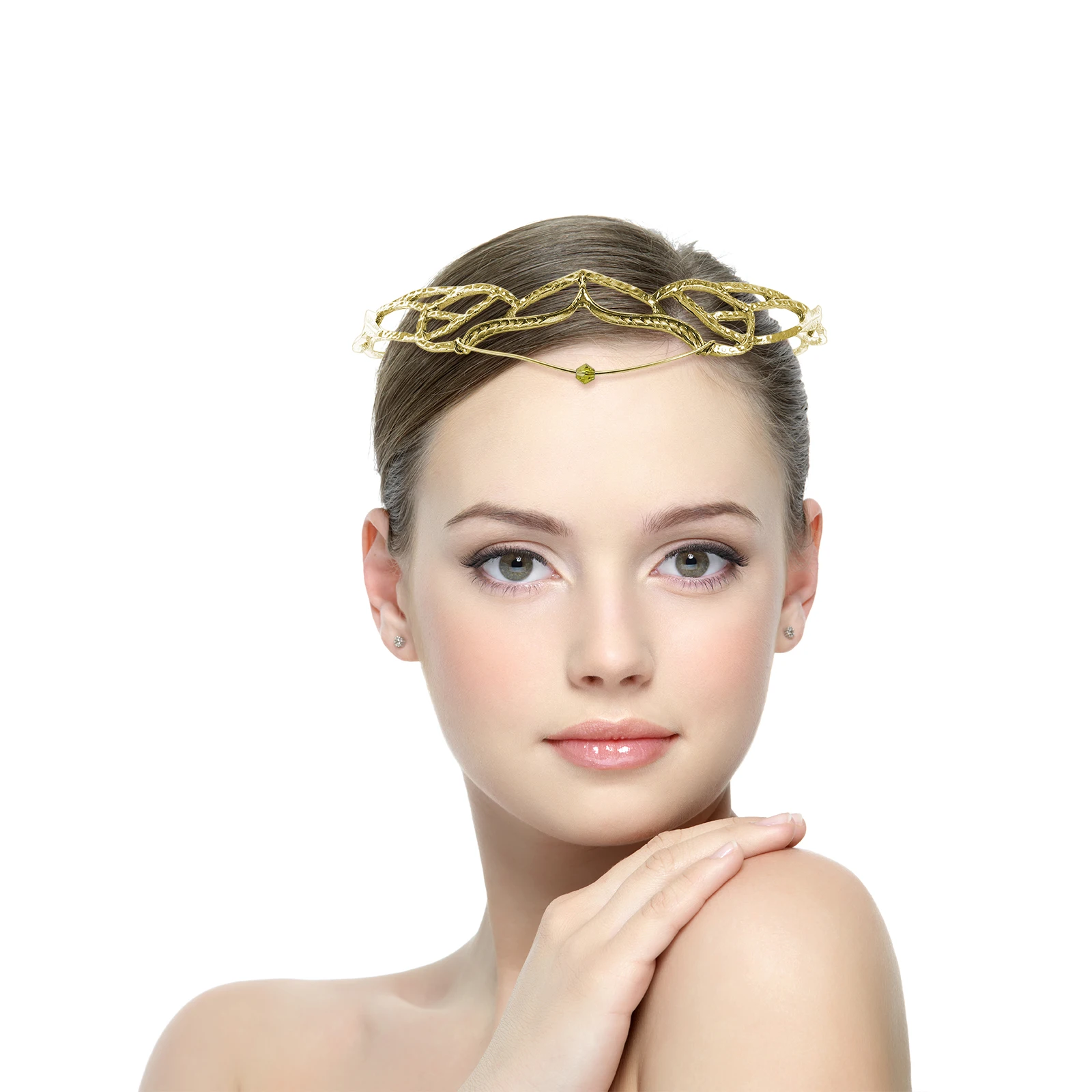 

Tiara Headband Women's Delicate Fairy Crown Bridal Headdress for Wedding Birthday Party Outstanding Charm Premium Material Bride
