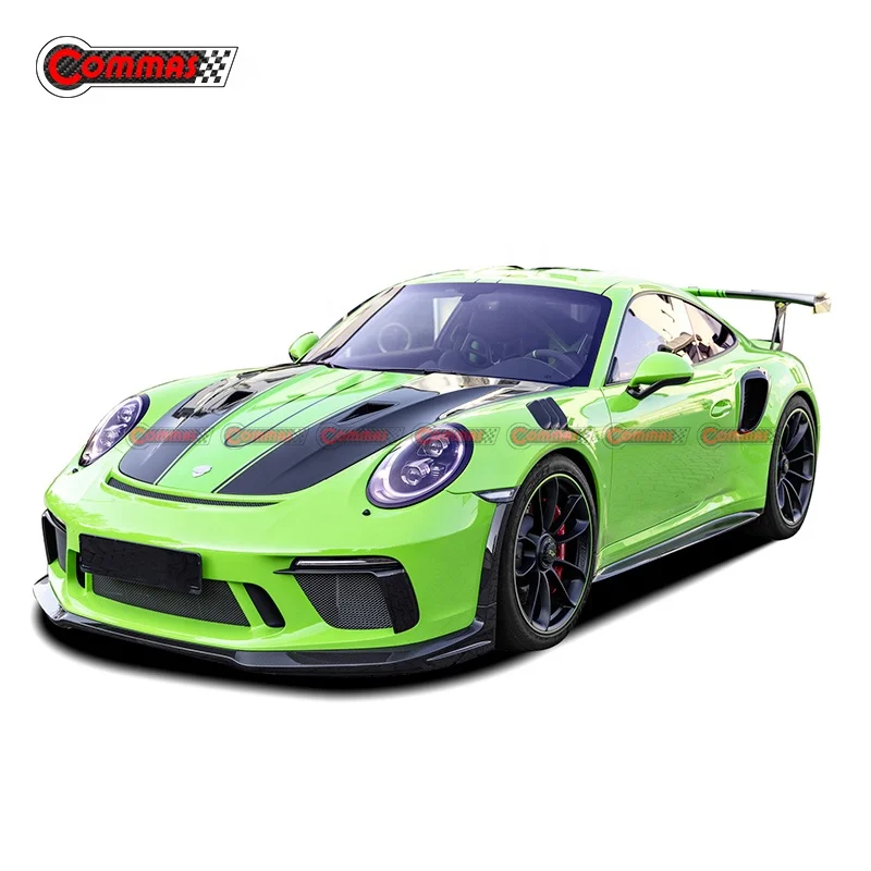 Auto Exterior Accessories Parts Carbon Fiber Car Side Louvers Fender Vent Cover Trim For Porsche 991.2 GT3RS Style