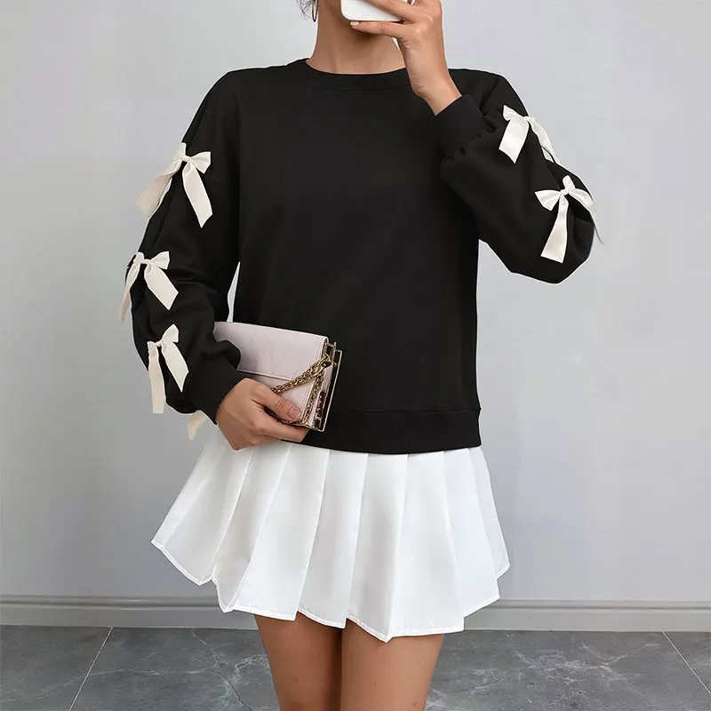 Autumn and Winter European American Sweet Red Sweater