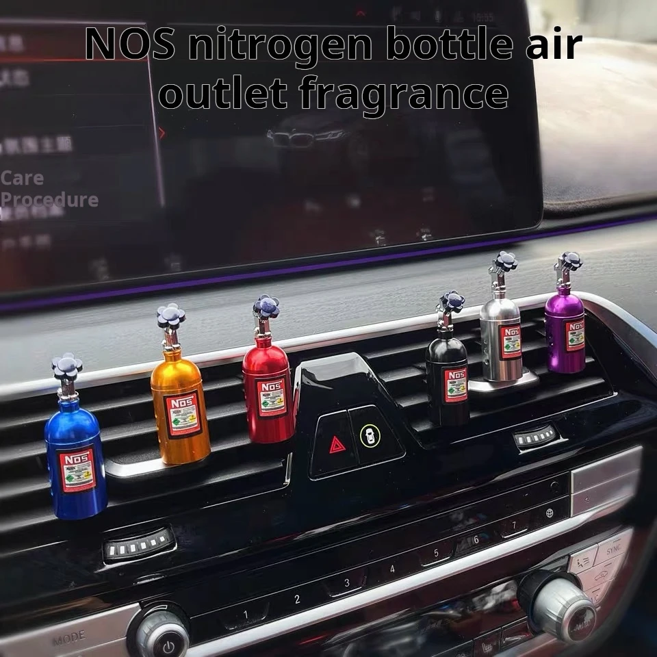 

Car Air Freshener NOS Nitrogen Bottle Air Vent Aromatherapy Auto Aroma Outle Perfume Flavoring Fragrances Accessories wholesale
