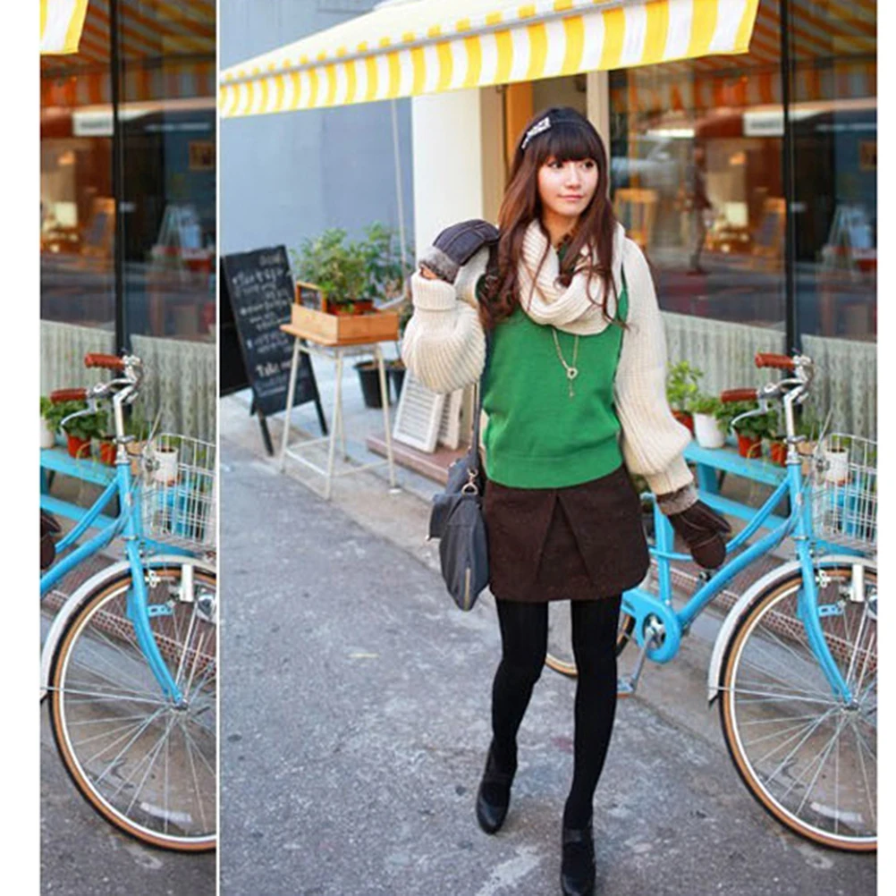 

Unisex Knit Scarf Cape Shawl Long Sleeves Beige Free Size 270x50cm Autumn Winter Warm Soft Elastic Design Fashion Korean Style