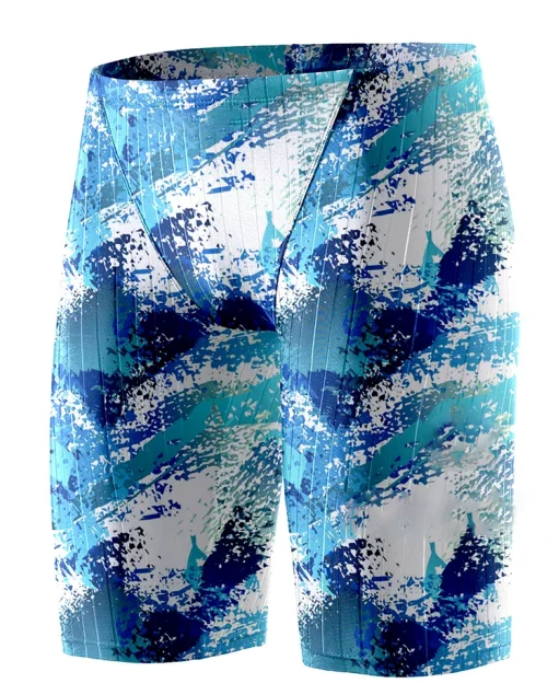 Men Swim Jammer Swimming Trunks Professional Swim Surf Trunks Summer Beach Lycra Quick Dry Gym Tights Shorts image 5