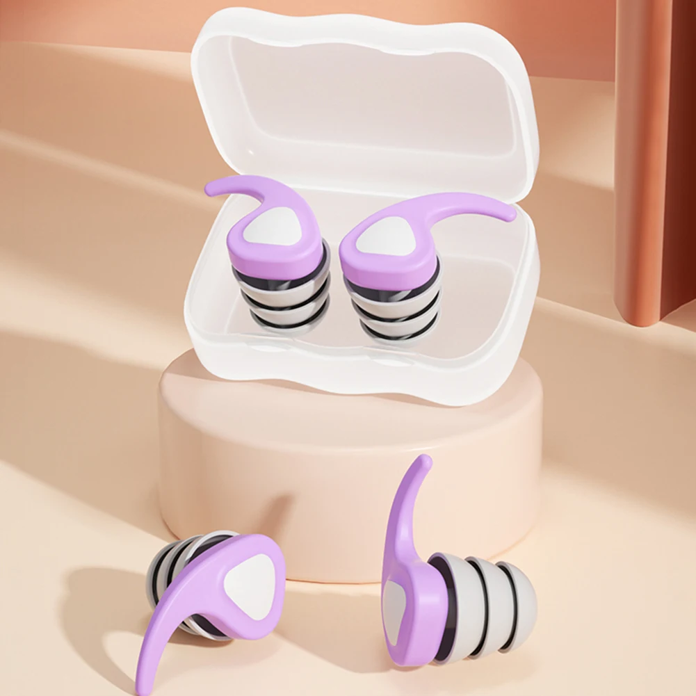 Детские спящие беруши, многоразовые силиконовые беруши со звукоизоляцией, шумоподавление, Защита слуха для детей