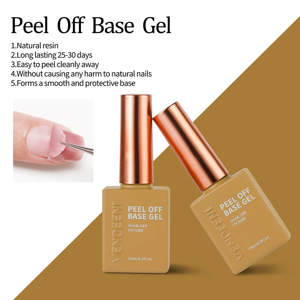 Vendeeni 27 Arten UV-Funktionsgel Nagellack Basislack Chrom Matt Top Coat Blüten-Folientransfer-Gel Universelles Katzenaugen-Gel – Detail 5